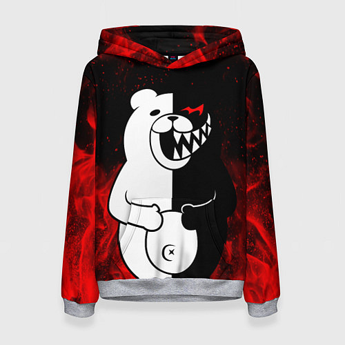 Женская толстовка MONOKUMA / 3D-Меланж – фото 1