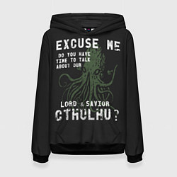 Толстовка-худи женская Cthulhu, цвет: 3D-черный