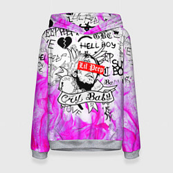 Толстовка-худи женская LIL PEEP, цвет: 3D-меланж