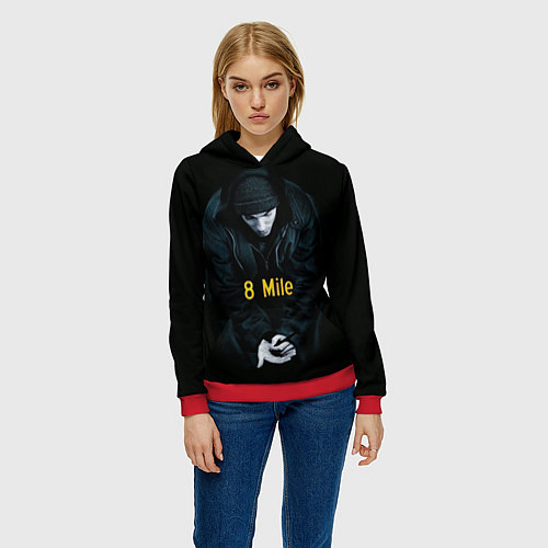 Женская толстовка EMINEM / 3D-Красный – фото 3