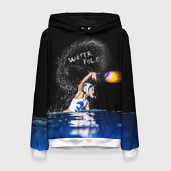Толстовка-худи женская Water polo, цвет: 3D-белый