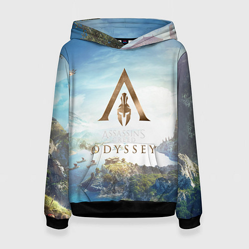 Женская толстовка Oddysey / 3D-Черный – фото 1