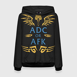 Толстовка-худи женская ADC of AFK, цвет: 3D-черный