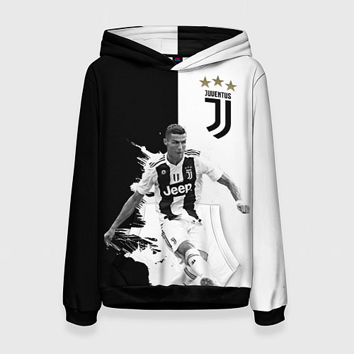 Женская толстовка Cristiano Ronaldo / 3D-Черный – фото 1