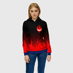 Толстовка-худи женская GURREN LAGANN, цвет: 3D-синий — фото 2