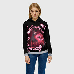 Толстовка-худи женская Hollow Knight, цвет: 3D-меланж — фото 2