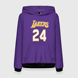 Толстовка-худи женская Los Angeles Lakers Kobe Brya, цвет: 3D-черный