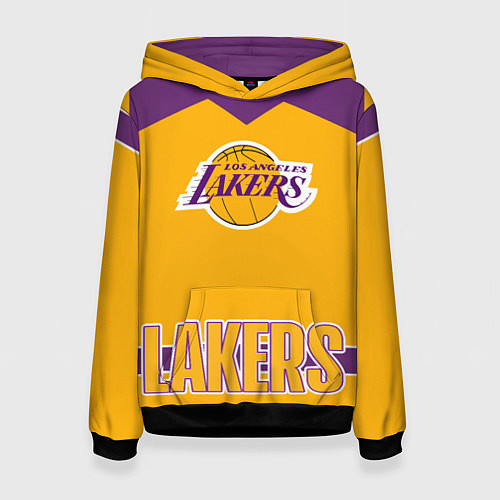 Женская толстовка Los Angeles Lakers / 3D-Черный – фото 1