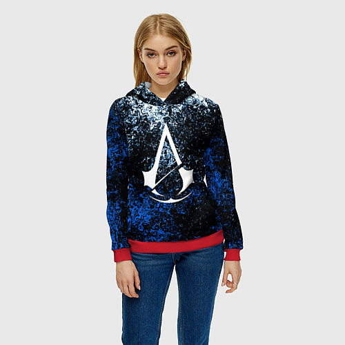 Женская толстовка ASSASSINS CREED / 3D-Красный – фото 3