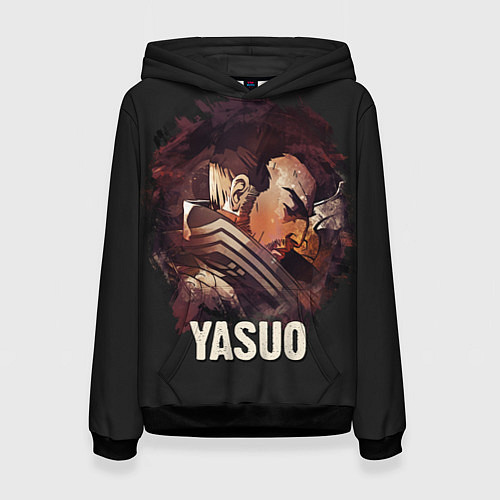 Женская толстовка Yasuo / 3D-Черный – фото 1