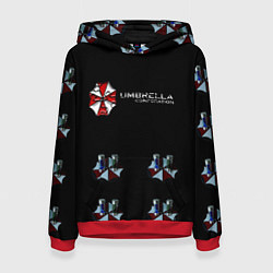 Толстовка-худи женская Umbrella Corporation, цвет: 3D-красный