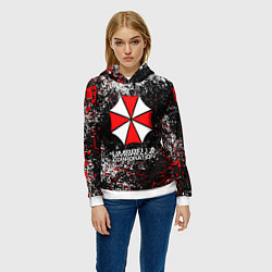 Толстовка-худи женская UMBRELLA CORP, цвет: 3D-белый — фото 2