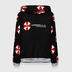 Толстовка-худи женская Umbrella Corporation, цвет: 3D-меланж