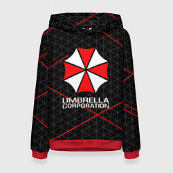 Толстовка-худи женская UMBRELLA CORP, цвет: 3D-красный