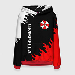 Толстовка-худи женская UMBRELLA CORP, цвет: 3D-красный