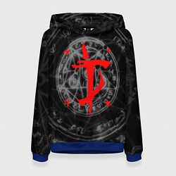 Толстовка-худи женская DOOM, цвет: 3D-синий
