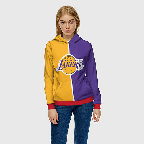 Женская толстовка LA LAKERS / 3D-Красный – фото 3