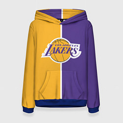 Толстовка-худи женская LA LAKERS, цвет: 3D-синий