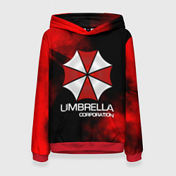 Толстовка-худи женская UMBRELLA CORP, цвет: 3D-красный