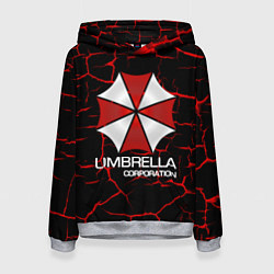 Толстовка-худи женская UMBRELLA CORP, цвет: 3D-меланж