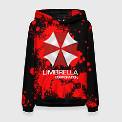 Толстовка-худи женская UMBRELLA CORP, цвет: 3D-черный