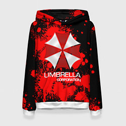 Толстовка-худи женская UMBRELLA CORP, цвет: 3D-белый