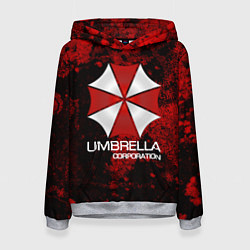 Толстовка-худи женская UMBRELLA CORP, цвет: 3D-меланж