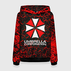 Толстовка-худи женская UMBRELLA CORPORATION, цвет: 3D-черный