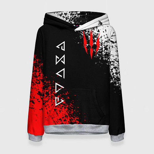 Женская толстовка THE WITCHER / 3D-Меланж – фото 1