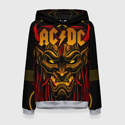 Толстовка-худи женская ACDC, цвет: 3D-меланж