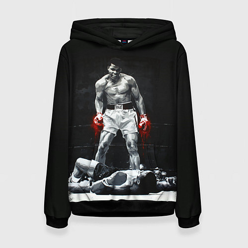 Женская толстовка Muhammad Ali / 3D-Черный – фото 1