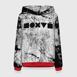 Толстовка-худи женская Безразличие, цвет: 3D-красный