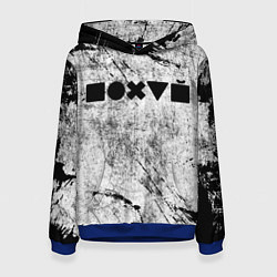 Толстовка-худи женская Безразличие, цвет: 3D-синий