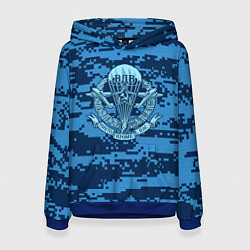 Толстовка-худи женская ВДВ СССР, цвет: 3D-синий