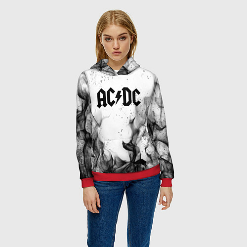Женская толстовка ACDC / 3D-Красный – фото 3