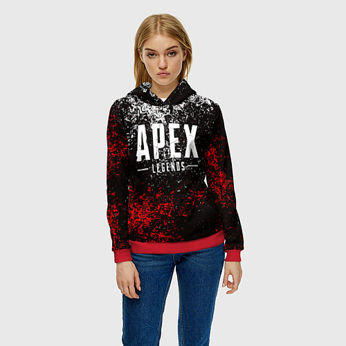 Женская толстовка APEX LEGENDS / 3D-Красный – фото 3