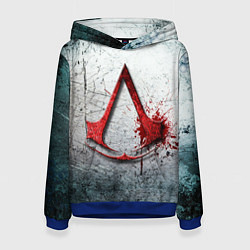 Толстовка-худи женская Assassins Creed, цвет: 3D-синий