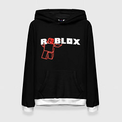 Толстовка-худи женская Роблокс Roblox, цвет: 3D-белый