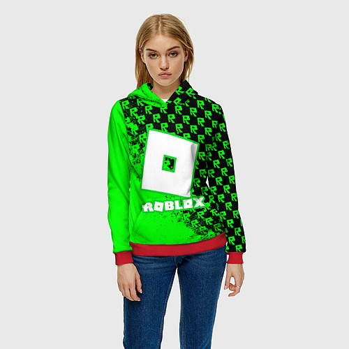 Женская толстовка Roblox / 3D-Красный – фото 3