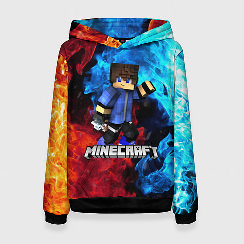 Женская толстовка Minecraft Майнкрафт / 3D-Черный – фото 1