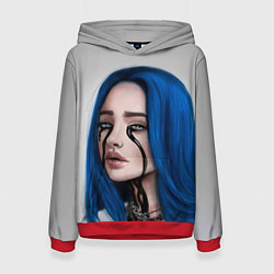 Толстовка-худи женская BILLIE EILISH, цвет: 3D-красный