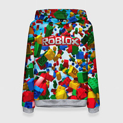 Толстовка-худи женская Roblox Cubes, цвет: 3D-меланж