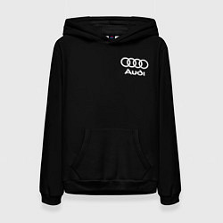 Толстовка-худи женская Audi, цвет: 3D-черный