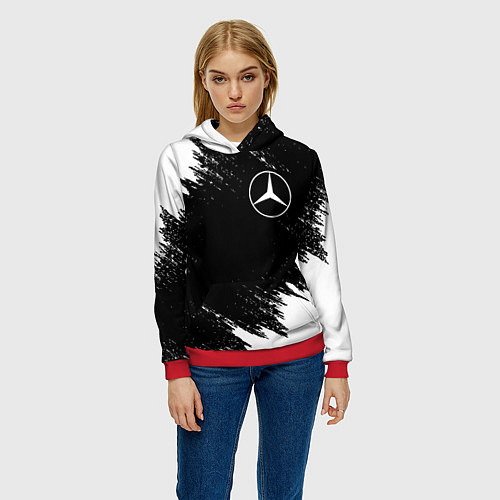 Женская толстовка MERCEDES / 3D-Красный – фото 3