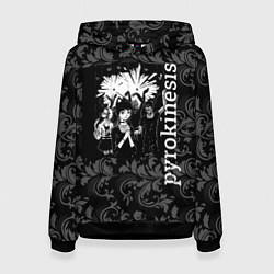 Толстовка-худи женская Pyrokinesis, цвет: 3D-черный