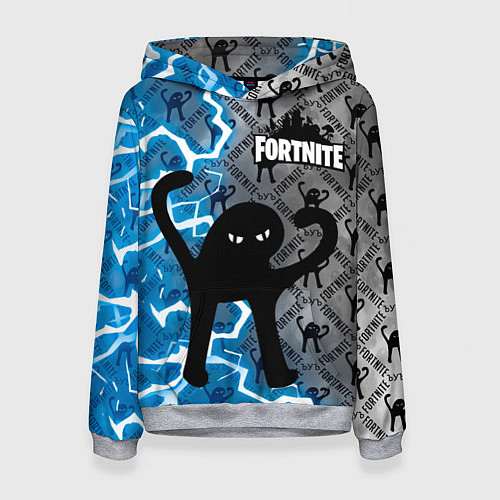 Женская толстовка ЪУЪ FORTNITE / 3D-Меланж – фото 1