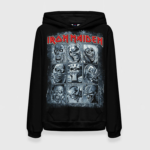 Женская толстовка Iron Maiden / 3D-Черный – фото 1