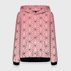 Толстовка-худи женская NEZUKO KAMADO, цвет: 3D-черный