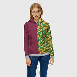 Толстовка-худи женская ГИЮ ТОМИОКА, цвет: 3D-меланж — фото 2