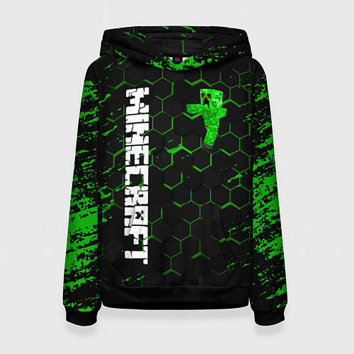 Женская толстовка MINECRAFT / 3D-Черный – фото 1